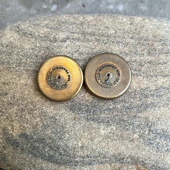 Vintage Jan Michaels Red Cinnabar Carved Jewelry Set - Picture 8 of 9